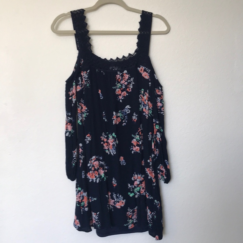 Floral, Off the Shoulder Dress